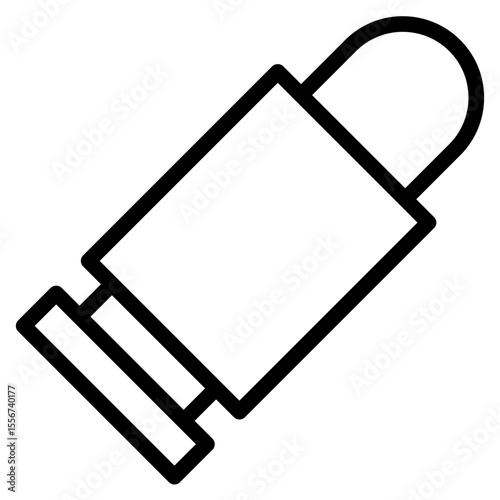 Bullet in vector illustration