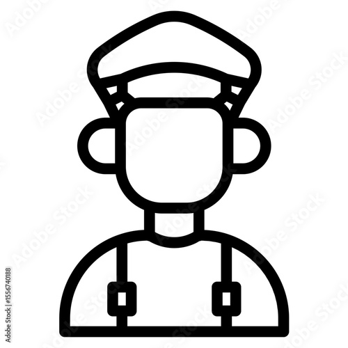 Air force avatar  in vector illustration