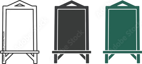 Chalkboard menu board vector illustration for restaurant cafe bar advertising and promotion isolated set editable vector illustration with png format