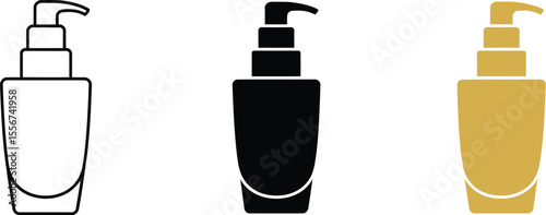 Vector cosmetic bottle mockup beauty product skincare lotion packaging design illustration template 100 editable vector illustration with png format