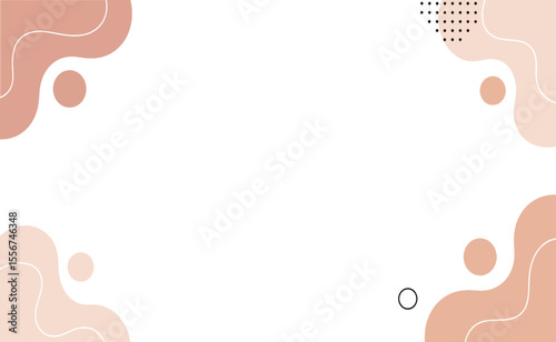 Abstract Background Design with Organic Shapes and Pastel Colors