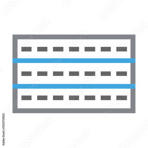 Abstract diagram of a breadboard on White Background illustration