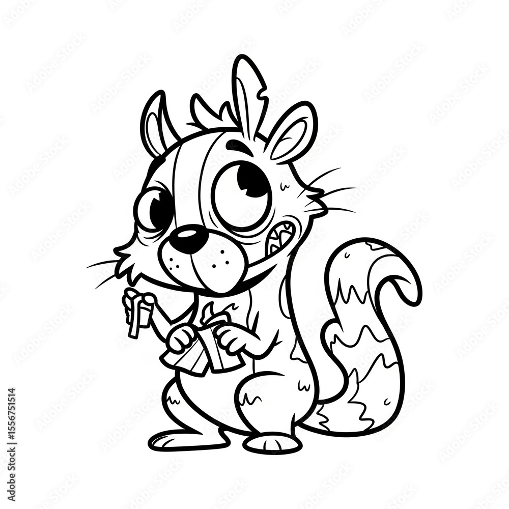 Naklejka premium coloring alphabet for kids