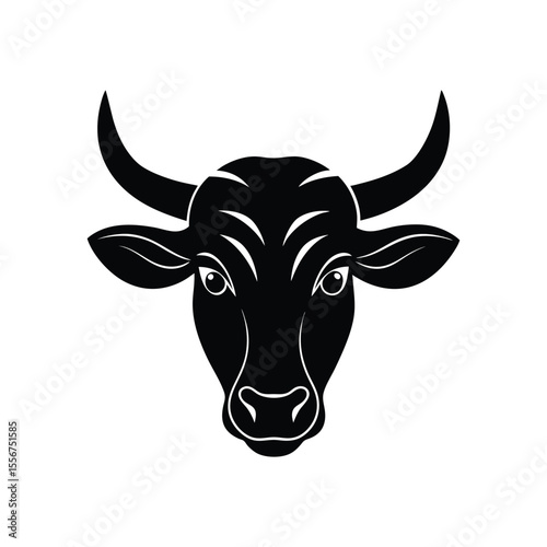 cow isolated on white background 