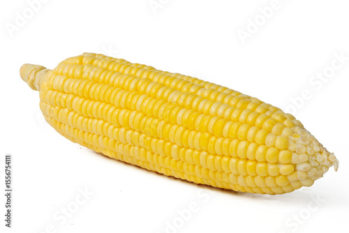 The High-resolution photo of a corn cob with a 45MP camera.