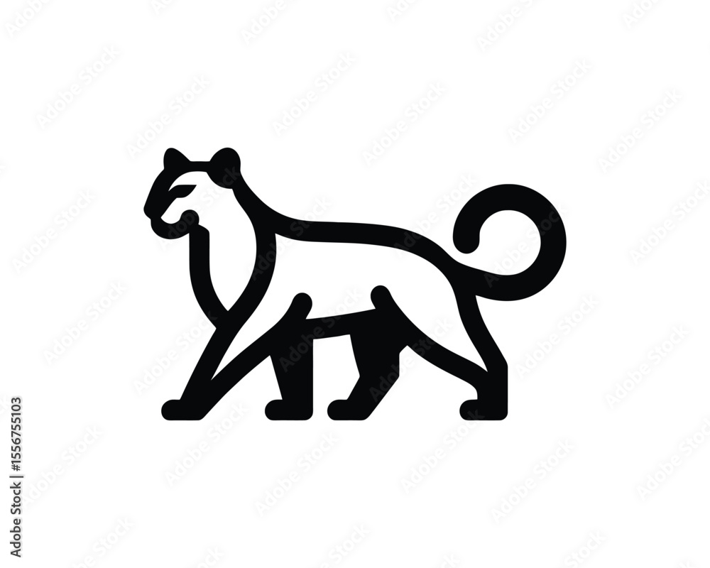 Cougar vector illustration for brand logo concept Cougar vector illustration for brand logo concept