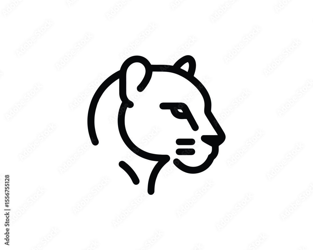Obraz premium cougar logo icon