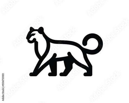 Cougar vector illustration for brand logo concept
