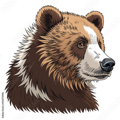 Sleepy bear cub head, closed eyes, tiny drool, fluffy fur, realistic texture, soft lighting, adorable, close-up.