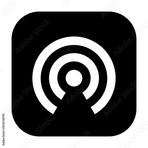 Wifi tethering icon representing wifi tethering functionality on mobile devices.