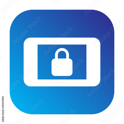 Screen lock landscape icon representing screen lock landscape functionality on mobile devices.