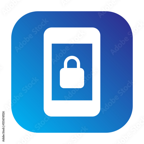 Screen lock portrait icon representing screen lock portrait functionality on mobile devices.