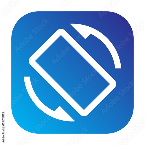Screen rotation icon representing screen rotation functionality on mobile devices.