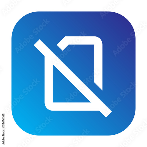 No sim icon representing no SIM functionality on mobile devices.