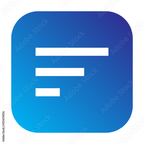 Line icon of a sorting function, used for arranging items.