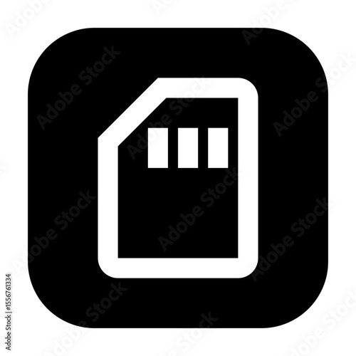Sd storage icon representing SD Storage functionality on mobile devices.