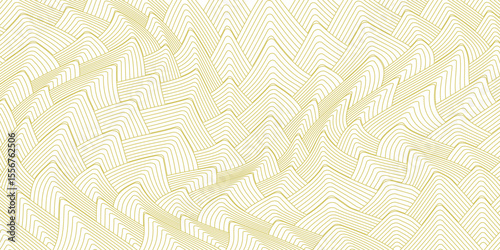 Art deco seamless pattern. Repeating line patern. Abstract diamond lattice. Gold triangle background. Repeating geometric rhomb graphic. Repeat reticulated egypt design for prints. Vector illustration