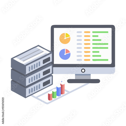 Data server analysis with graphs visualization using modern technologies