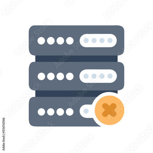 Server stack with error notification data center infrastructure failure