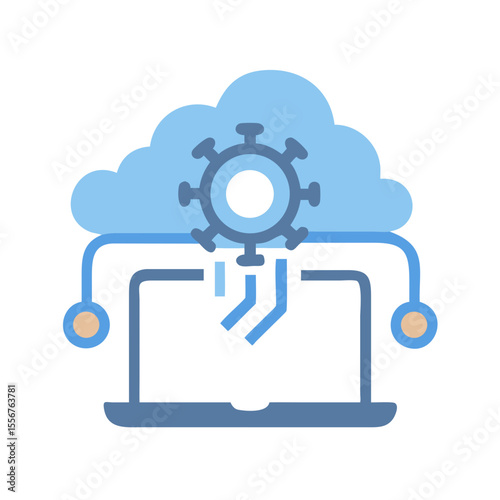 Cloud computing vulnerability impacting laptop performance and online security