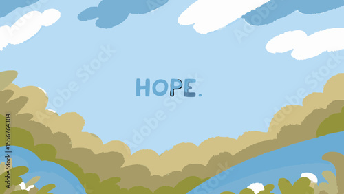 the sky painted by hope