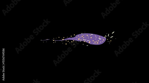Cartoon Explosion Energy FX with Motion Electricity and Magic Bursts. Cartoon Bomb, magic spells, Hand Draw Effect, Comic Style, Cartoon-style energy thunder, Boom Electrical Cartoon Animation 4k.
