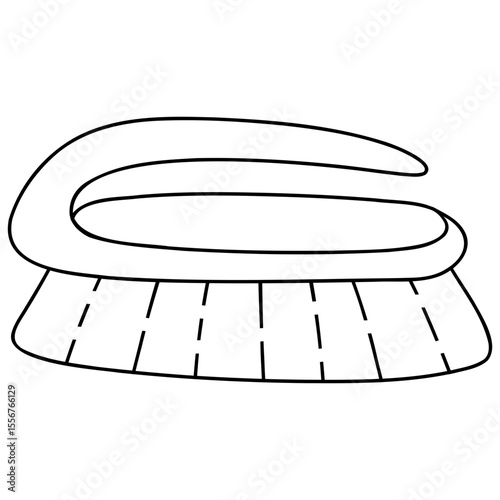 brush cleaner icon illustration