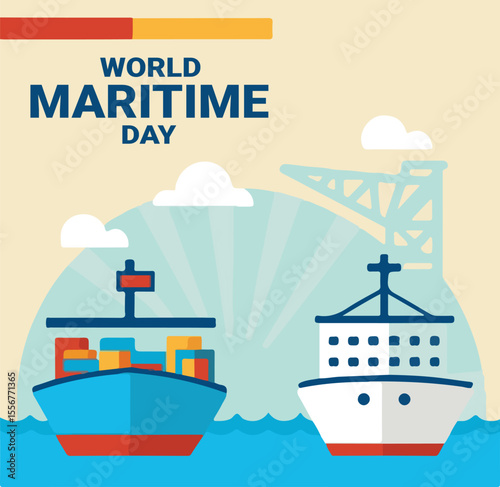 World Maritime Day Celebration with Cargo and Cruise Ships