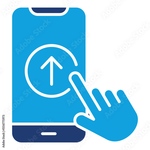 Sign Up Flat Blue Icon