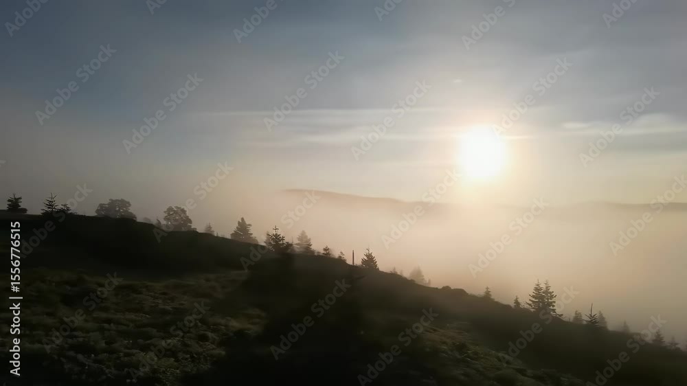 Misty Mountain Sunrise Misty Mountain Sunrise