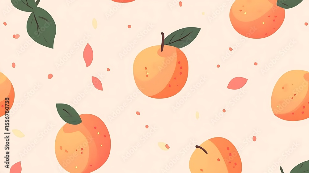 Orange fruit pattern with pastel background. Orange fruit pattern with pastel background.
