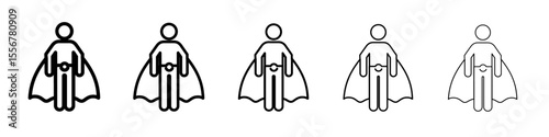 startup icon thin flat outline style vector sign