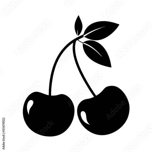 vector illustration of cherries