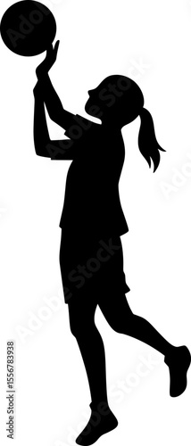 Basketball Silhouette Action

