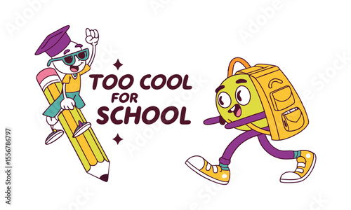 School objects,office supplies and accessories isolated set.

