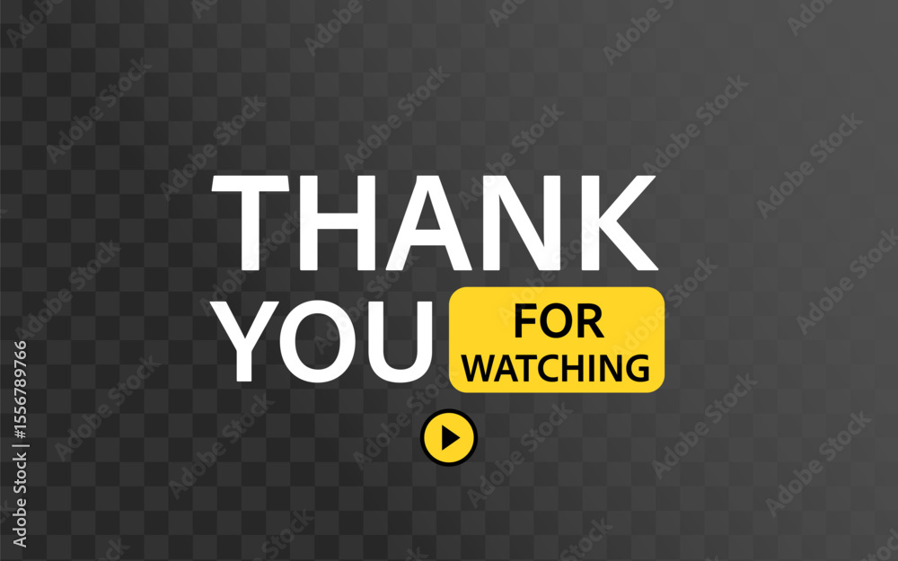 Obraz premium Thank you for watching background .Vector illustration.