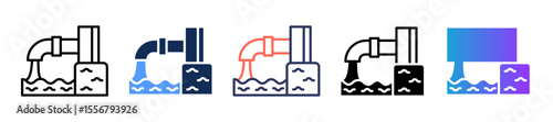 Industrial Waste multiple icon