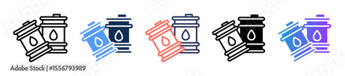 Oil Barrel multiple icon