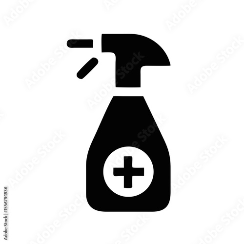Disinfection spray icon isolated on white background. Vector 