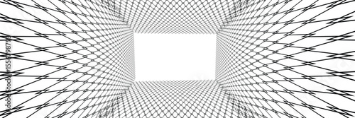 Steel wire chain link fence seamless pattern. Metal lattice with rhombus, diamond shape silhouette. Grid fence background.