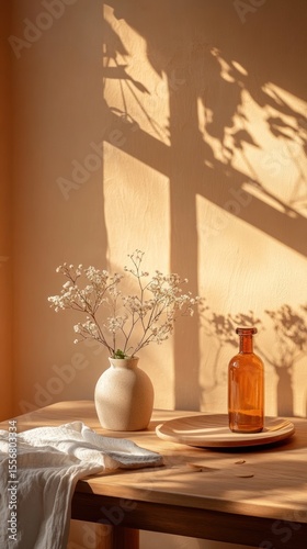 simple vases and flowers