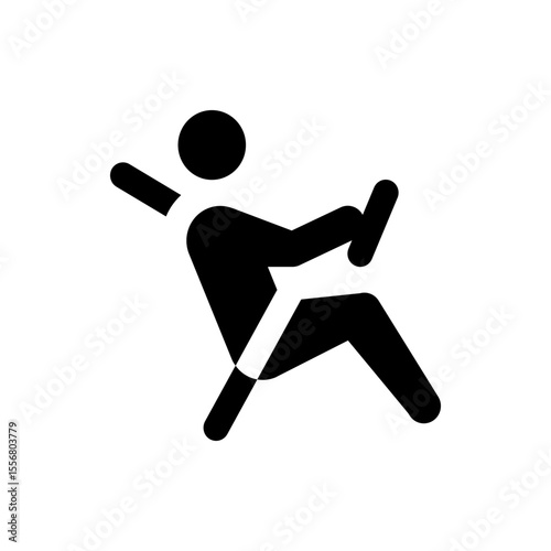Illustration of a black power drill with a handle and a drill bit on a white background tool icon