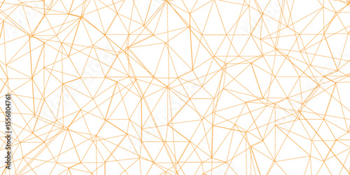 Abstract of simple golden line triangle pattern geometric background. Seamless geometric polygonal repeatable pattern swatch background, Trendy design vector background for web backdrop orpaper print.