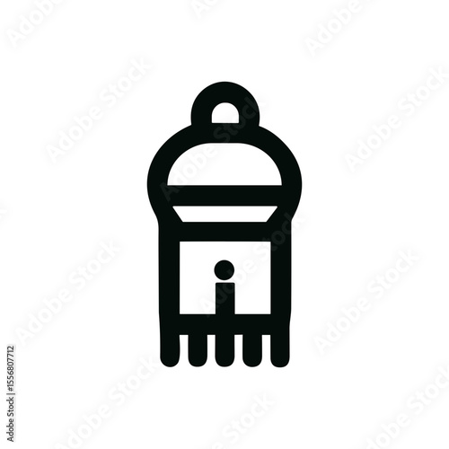 Outline Line Simple Thermionic Valve Lamp Tube Bulb Electronic Icon