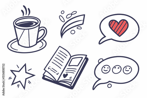 Wallpaper Mural hand drawn vector illustration of an abstract background Torontodigital.ca