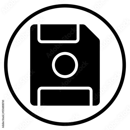 floppy disk glyph icon