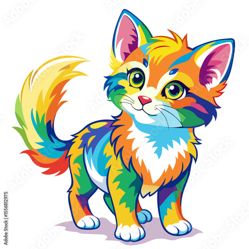 vector illustration of a cat