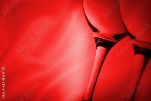 Glowing red Valentines composite