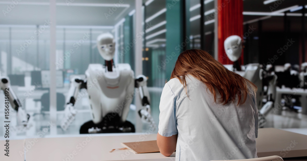 Fototapeta premium The Artificial Intelligence Recruiter: Interviewing Job Candidates