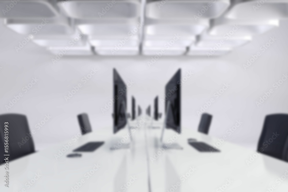 Fototapeta premium Computer graphic image of desktop pc at office